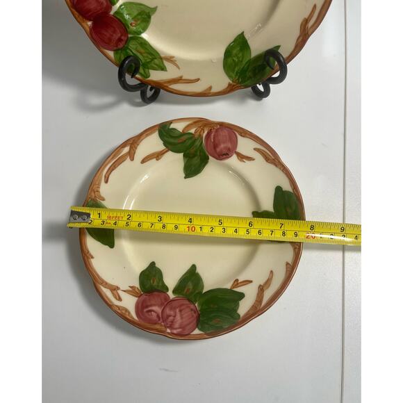 Vintage Franciscan Apple Dessert Plate 8 inches Made in USA Set of 2 - Picture 4 of 8